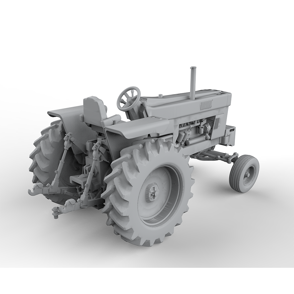 Yao's Studio LYT399 Intertillage Crop Tractor HO/OO/Z/N/TT Railroad Warehouse Dock Transportation Miniature Military Car Secondary image