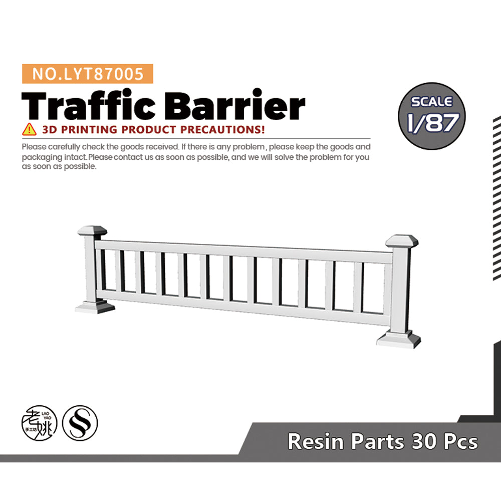 Yao's Studio LYT005 Traffic Barrier HO/OO/Z/N/TT Railroad Miniature Accessory Display Props Main image