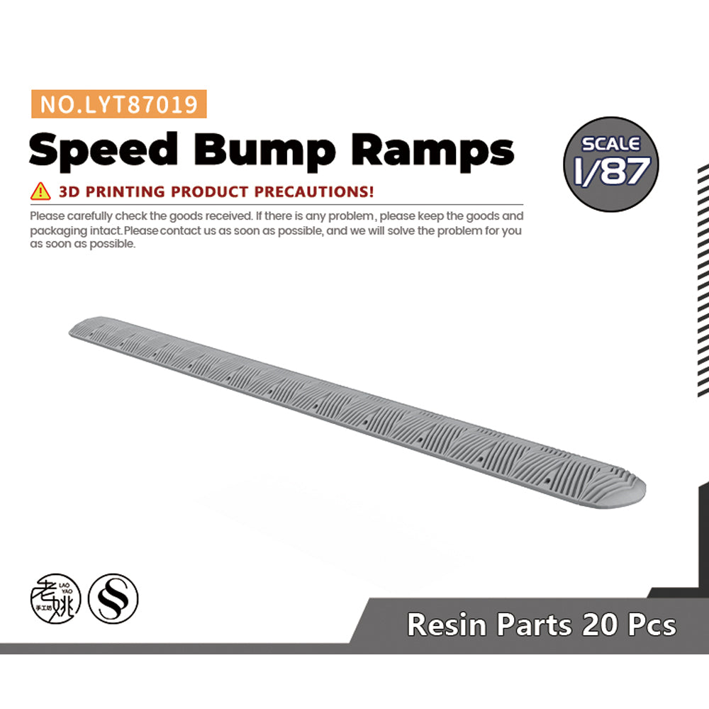 Yao's Studio LYT019 Speed Bump Ramps Military Base Miniature Accessory Props — scale model kit