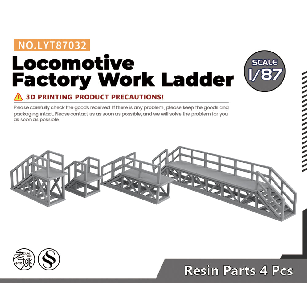 Yao's Studio LYT032 Locomotive Factory Work Ladder Diecast toys car diorams Main image