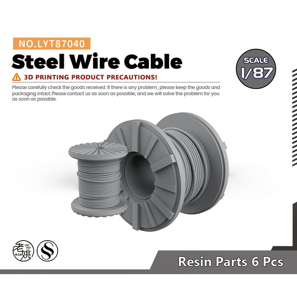 Yao's Studio LYT040 Steel Wire Cable Diecast toys car diorams — scale model kit