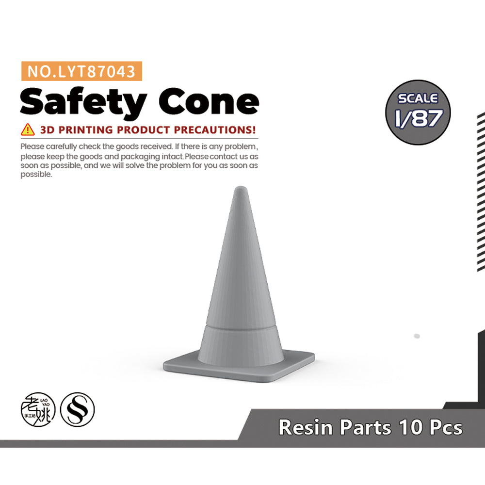 Yao's Studio LYT043 Safety Cone HO/OO/Z/N/TT Railroad Miniature Accessory Display Props Main image