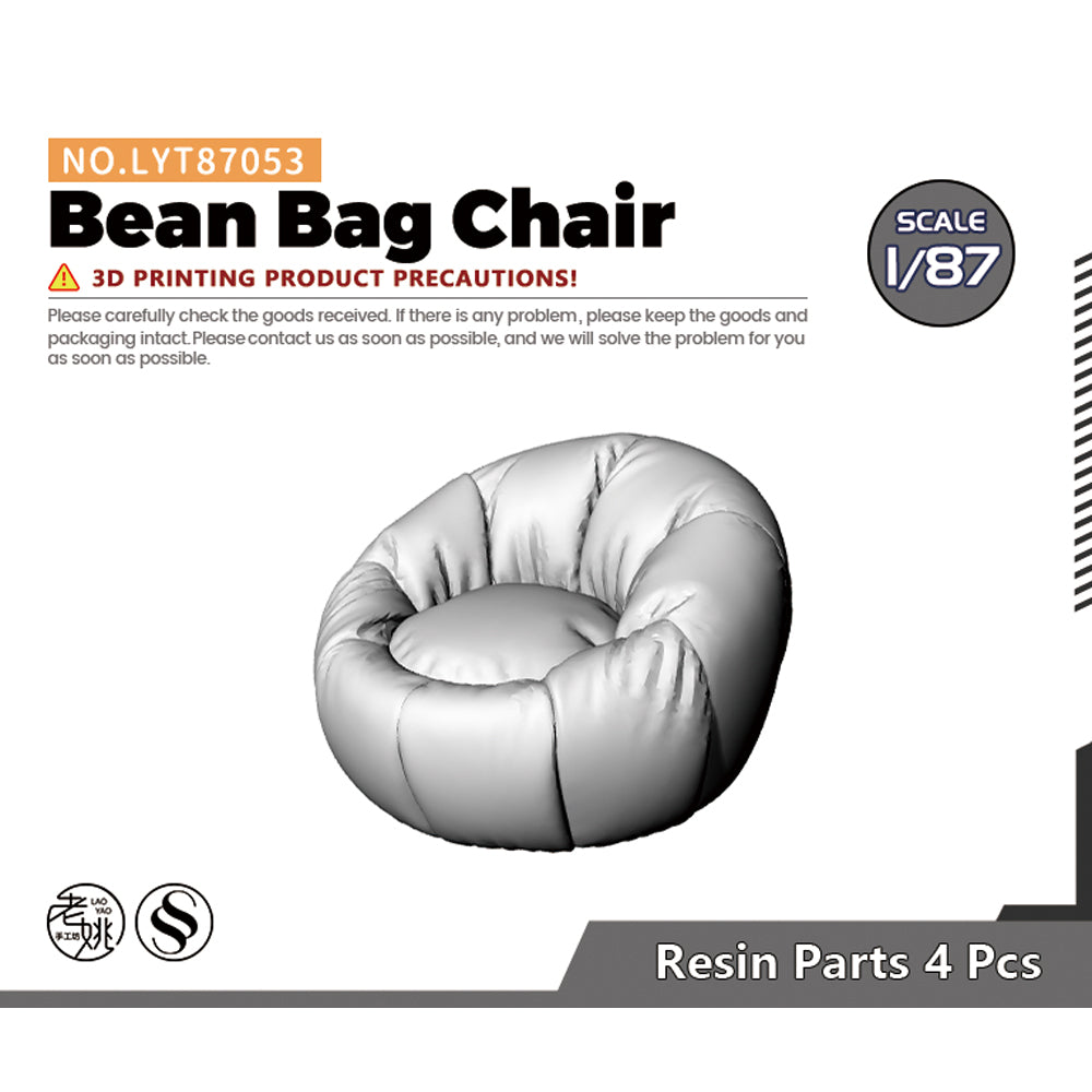 Yao's Studio LYT053 Bean Bag Chair HO/OO/Z/N/TT Railroad Miniature Accessory Display Props Main image