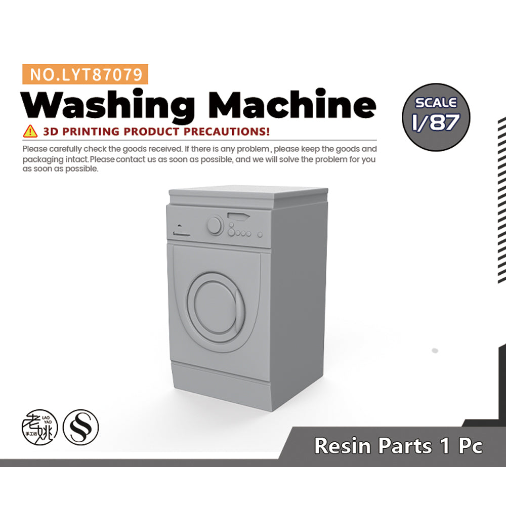 Yao's Studio LYT079 Washing Machine HO/OO/Z/N/TT Railroad Miniature Accessory Display Props Main image