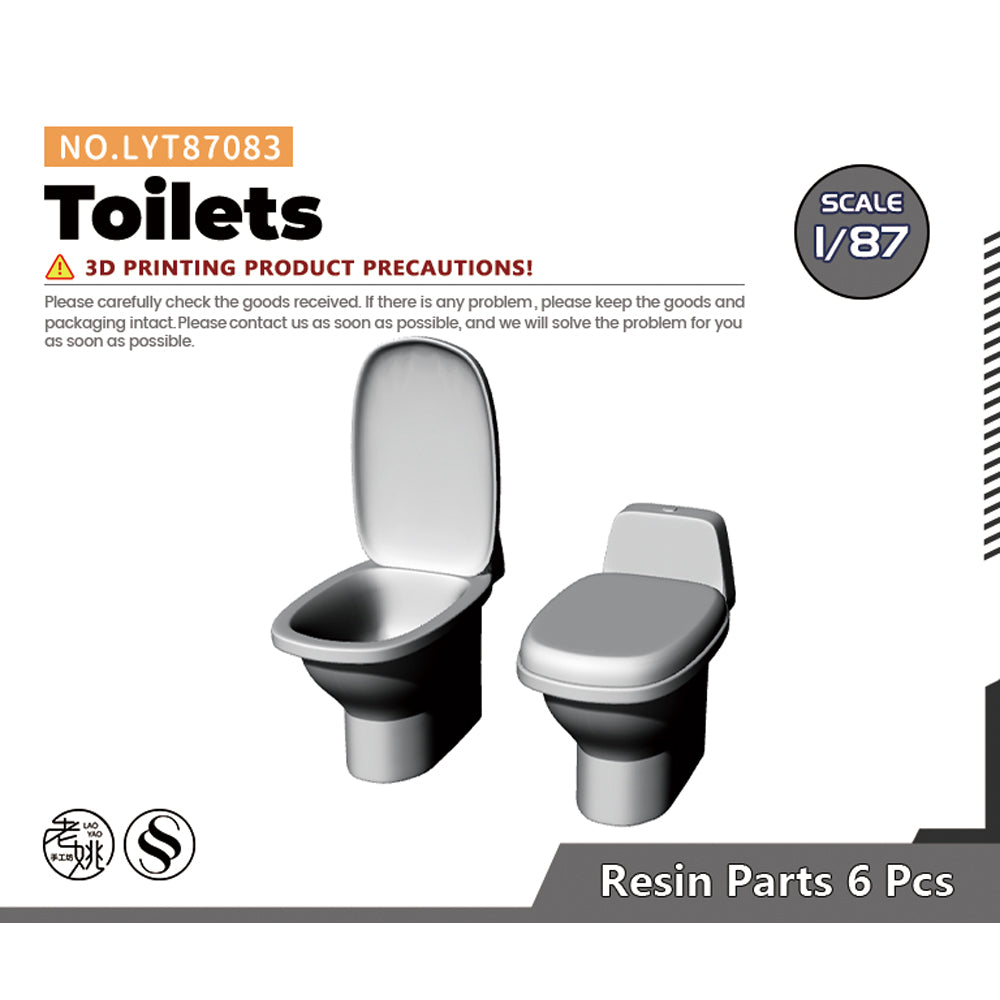 Yao's Studio LYT083 Toilets Diecast toys car diorams — scale model kit