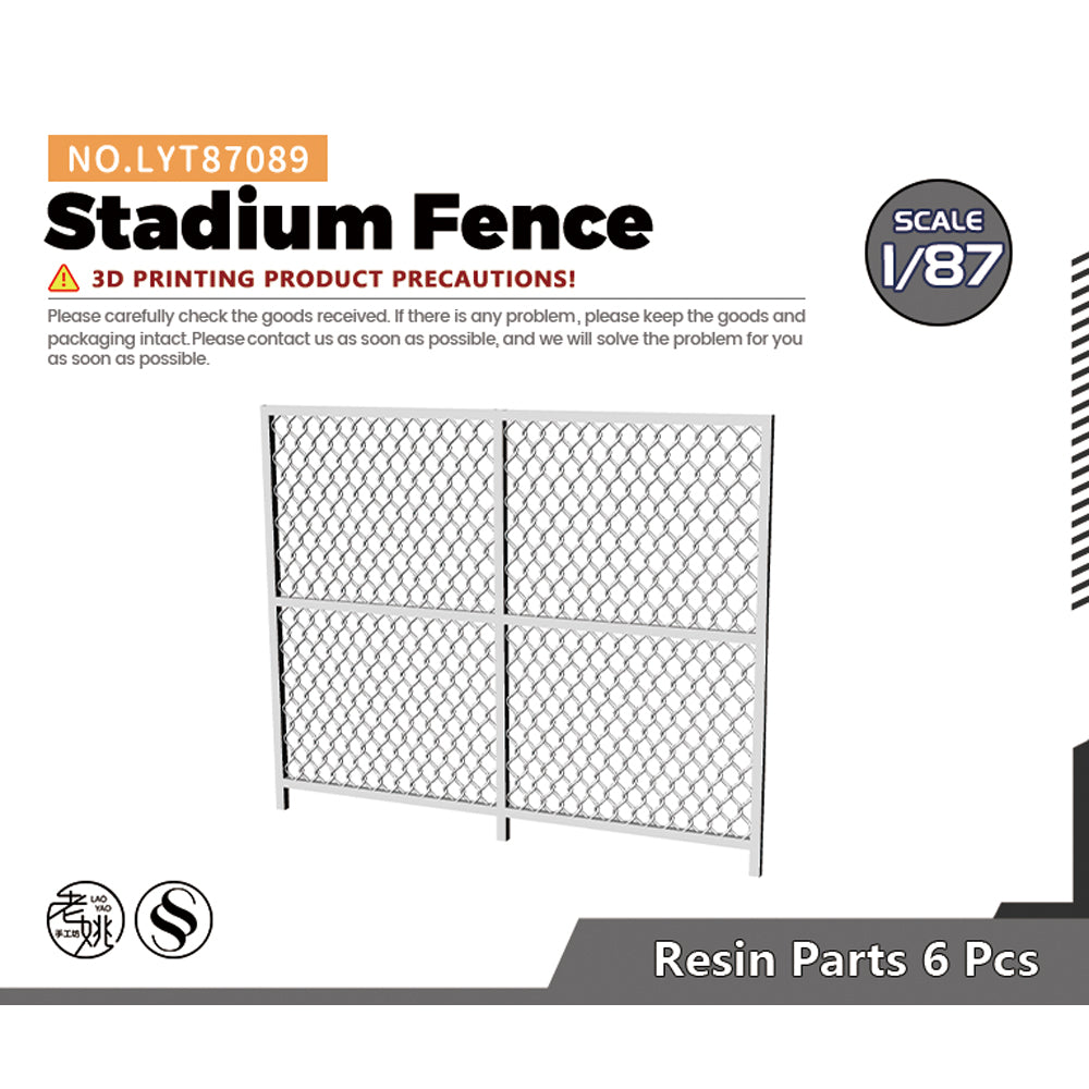 Yao's Studio LYT089 SladumFence HO/OO/Z/N/TT Railroad Miniature Accessory Display Props — scale model kit