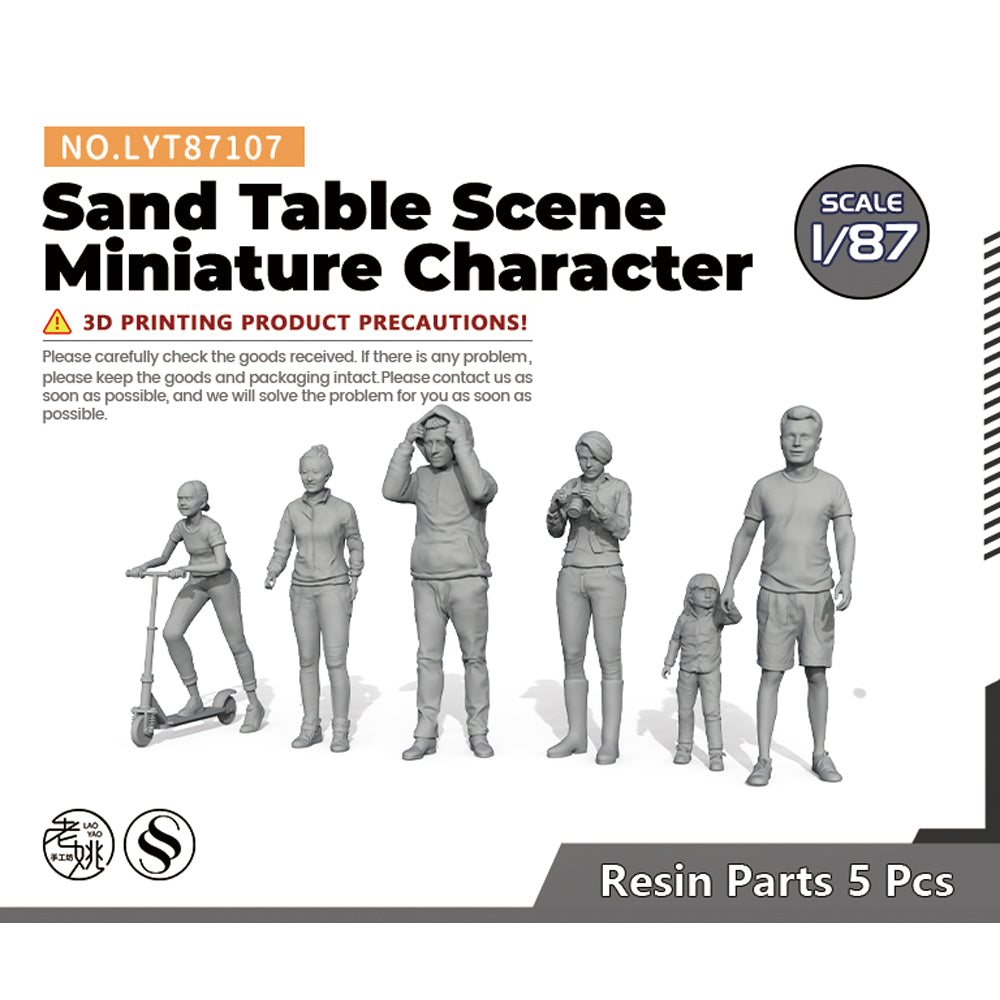 Yao's Studio LYT107 Sand Table Scene Miniature Characters HO/OO/Z/N/TT Railroad Miniature Accessory Display Props — scale model kit