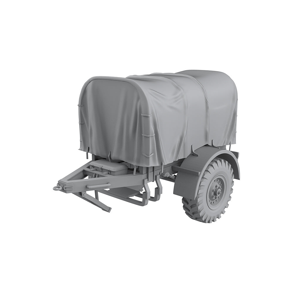 Yao's Studio LYT122 Bring Tarpaulin Farm Trailer HO/OO/Z/N/TT Railroad Warehouse Dock Transportation Miniature Military Car Secondary image