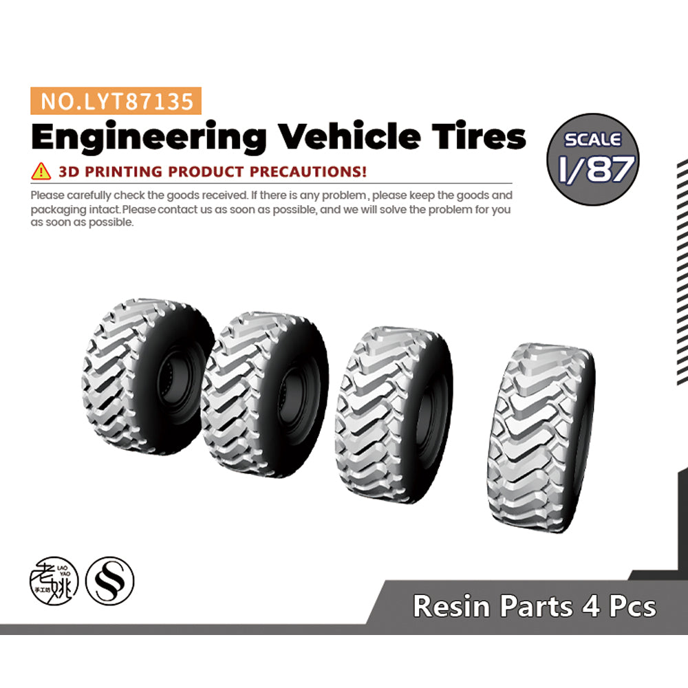 Yao's Studio LYT135 Engineering Vehicle Tires Military Base Miniature Accessory Props