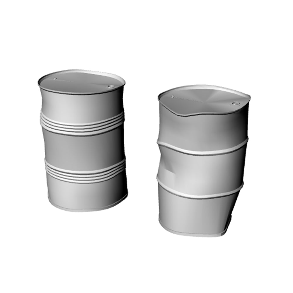 Yao's Studio LYT152 Waste Oil Drums HO/OO/Z/N/TT Railroad Miniature Accessory Display Props Secondary image