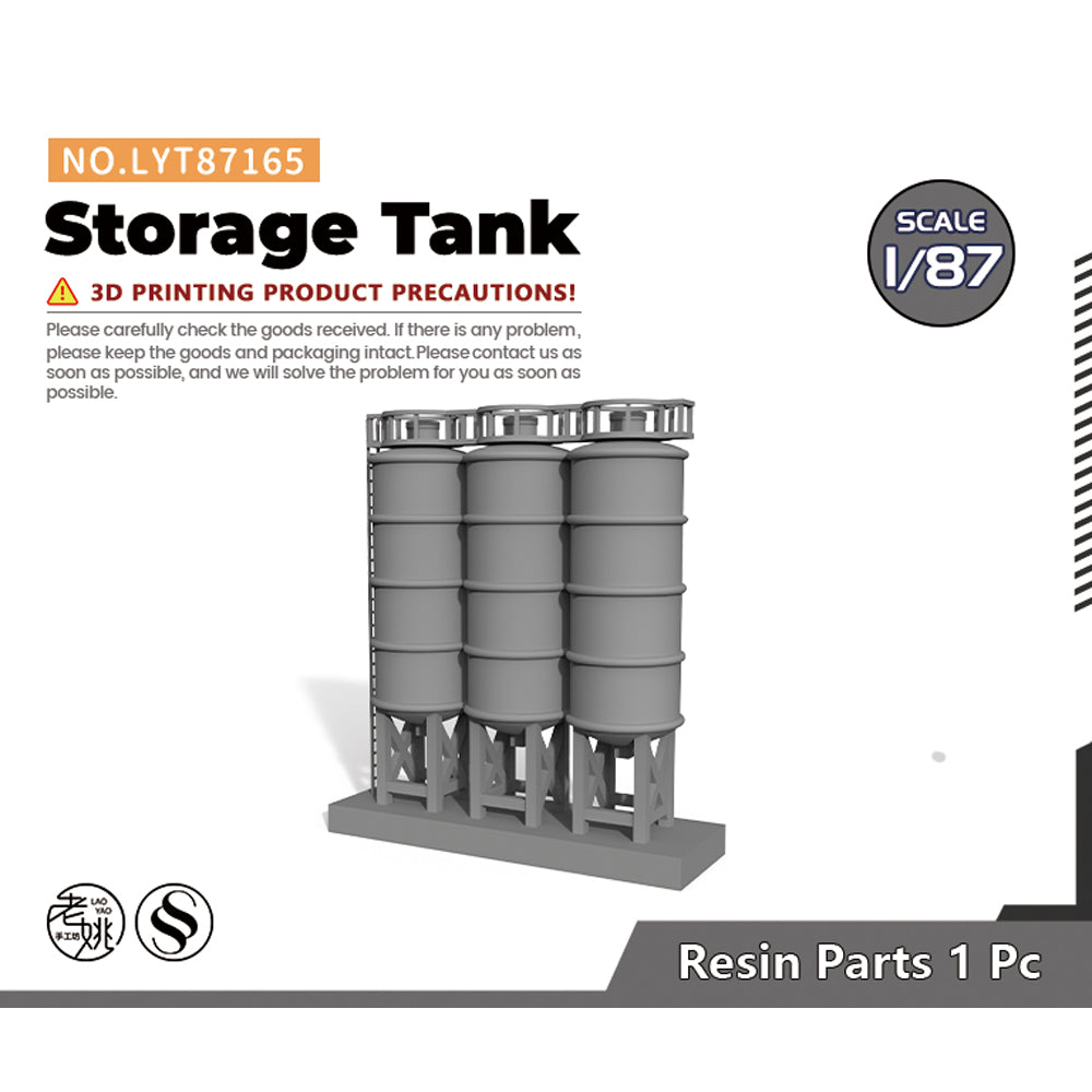 Yao's Studio LYT165 Storage Tank HO/OO/Z/N/TT Railroad Miniature Accessory Display Props Main image