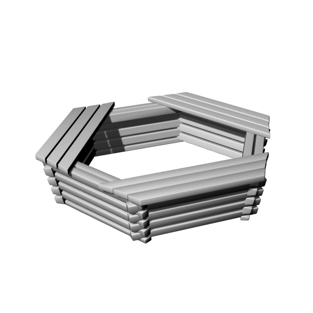 Yao's Studio LYT173 Flower Bed Seats HO/OO/Z/N/TT Railroad Miniature Accessory Display Props Secondary image