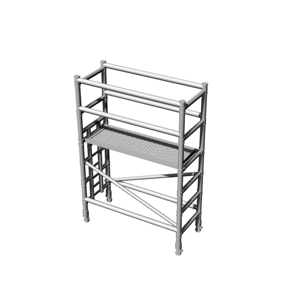 Yao's Studio LYT225 Mason Scaffolding Tower Set System With Cross Braces HO/OO/Z/N/TT Railroad Miniature Accessory Display Props — detail view 2