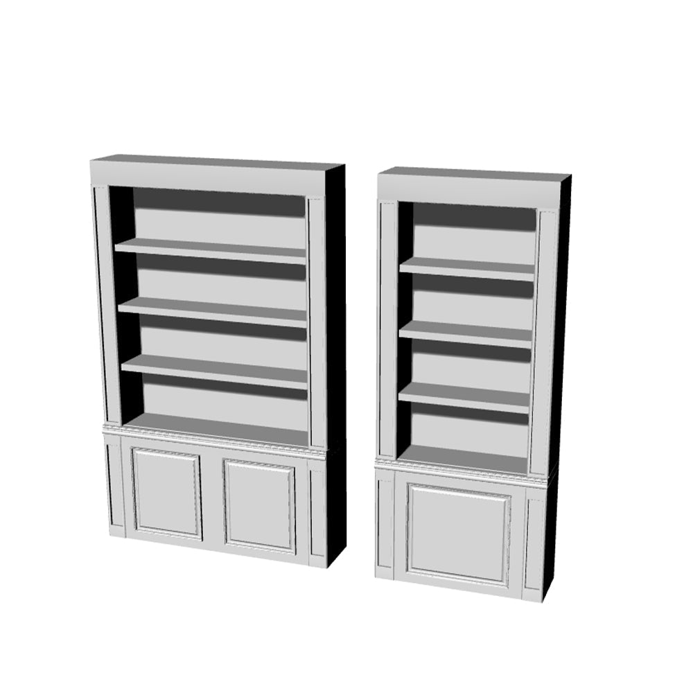 Yao's Studio LYT230 Bookcase HO/OO/Z/N/TT Railroad Miniature Accessory Display Props — detail view 2