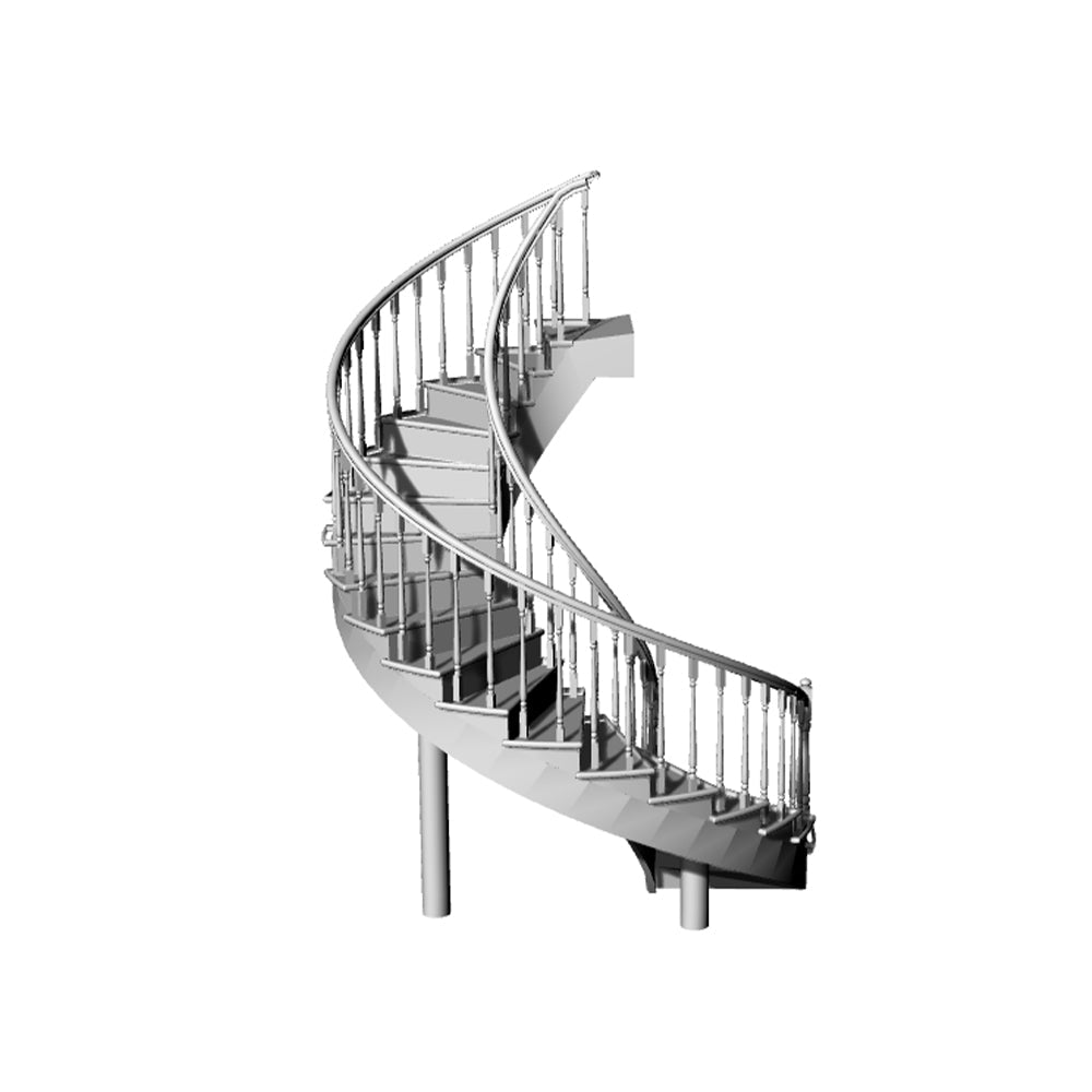 Yao's Studio LYT231 Spiral Staircase HO/OO/Z/N/TT Railroad Miniature Accessory Display Props Secondary image