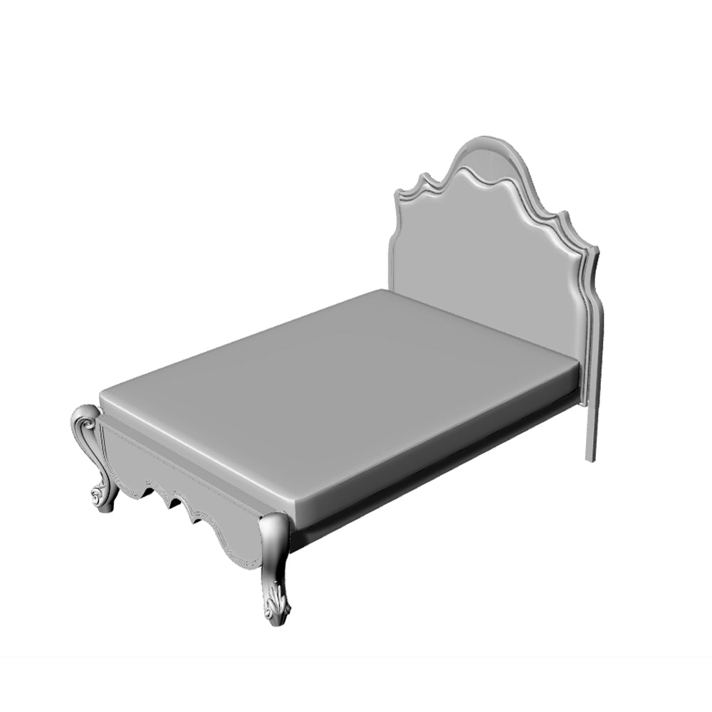 Yao's Studio LYT236 Double Bed HO/OO/Z/N/TT Railroad Miniature Accessory Display Props Secondary image