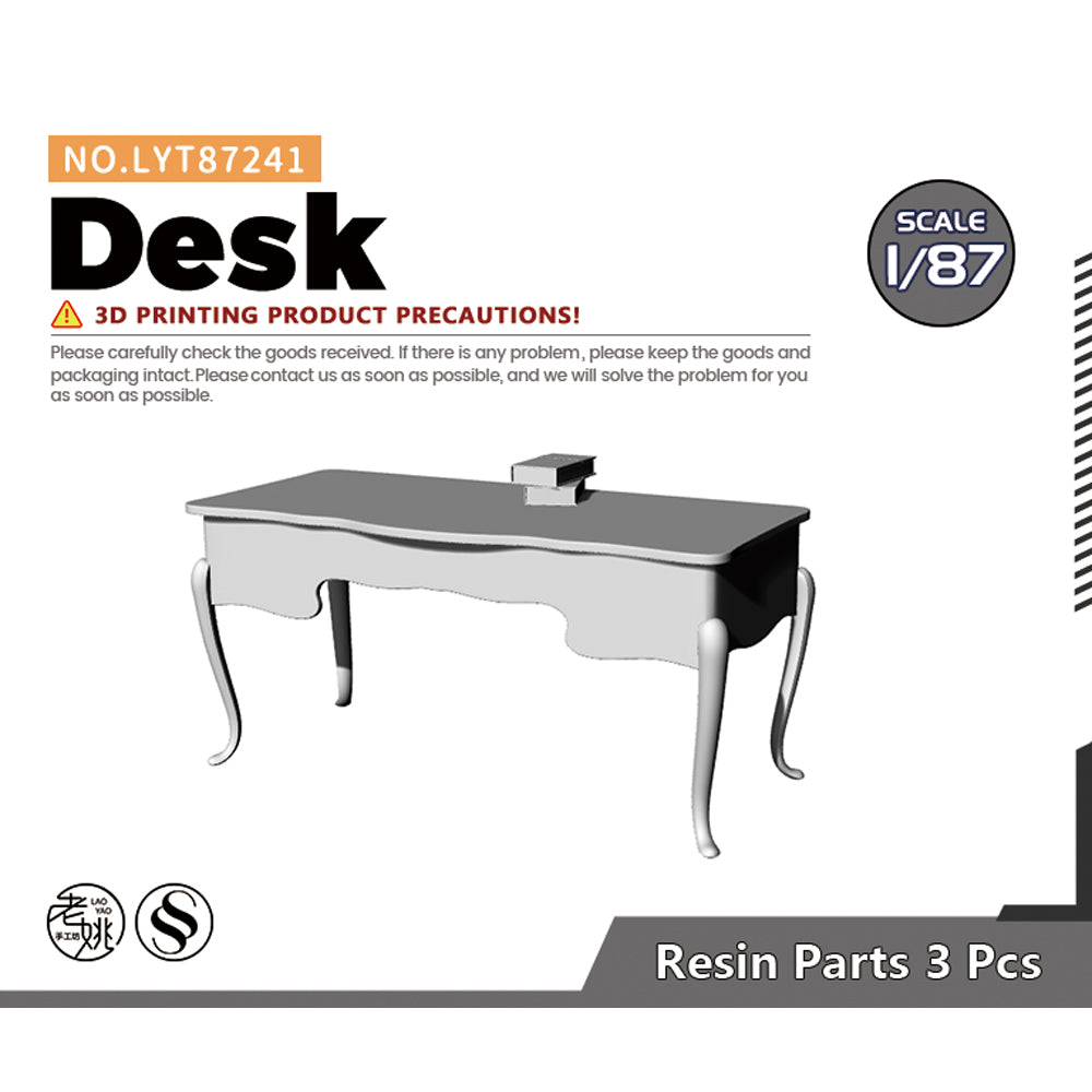 Yao's Studio LYT241 Desk HO/OO/Z/N/TT Railroad Miniature Accessory Display Props