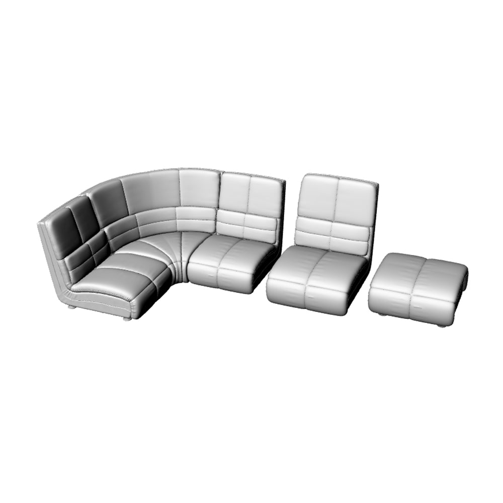 Yao's Studio LYT258 Sofa Set HO/OO/Z/N/TT Railroad Miniature Accessory Display Props — detail view 2