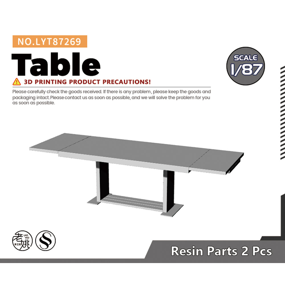 Yao's Studio LYT269 Table HO/OO/Z/N/TT Railroad Miniature Accessory Display Props Main image