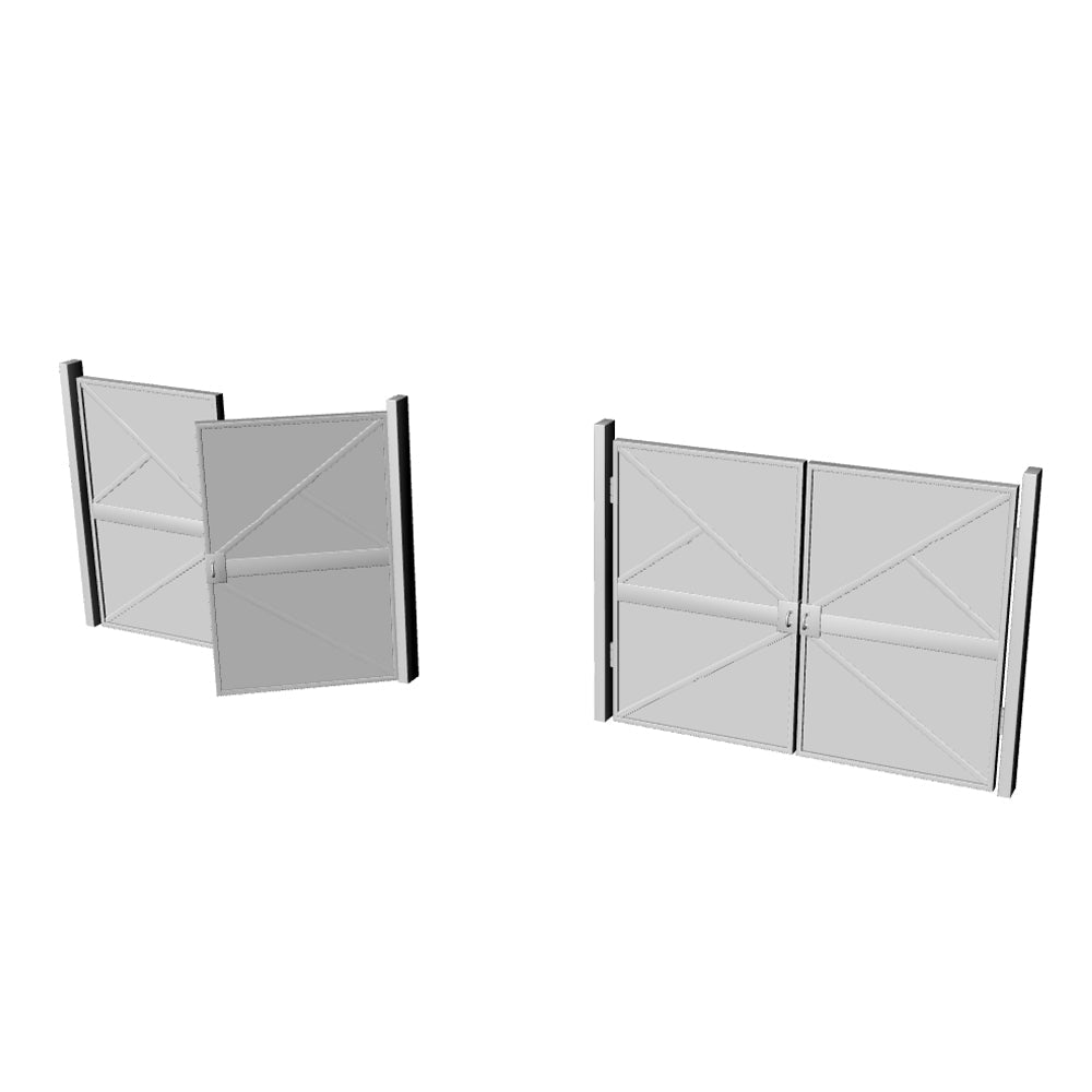 Yao's Studio LYT274 Warehouse Gate HO/OO/Z/N/TT Railroad Miniature Accessory Display Props Secondary image