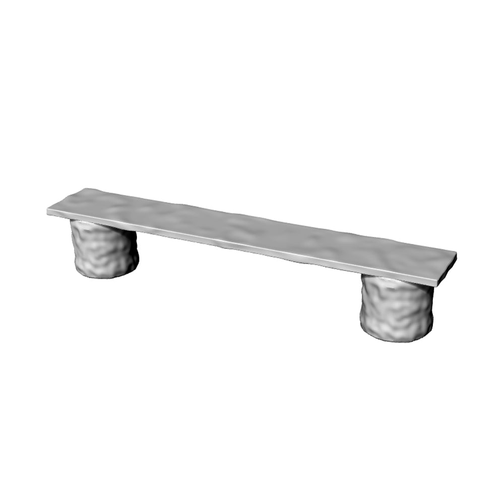Yao's Studio LYT283 Stone Benches HO/OO/Z/N/TT Railroad Miniature Accessory Display Props Secondary image