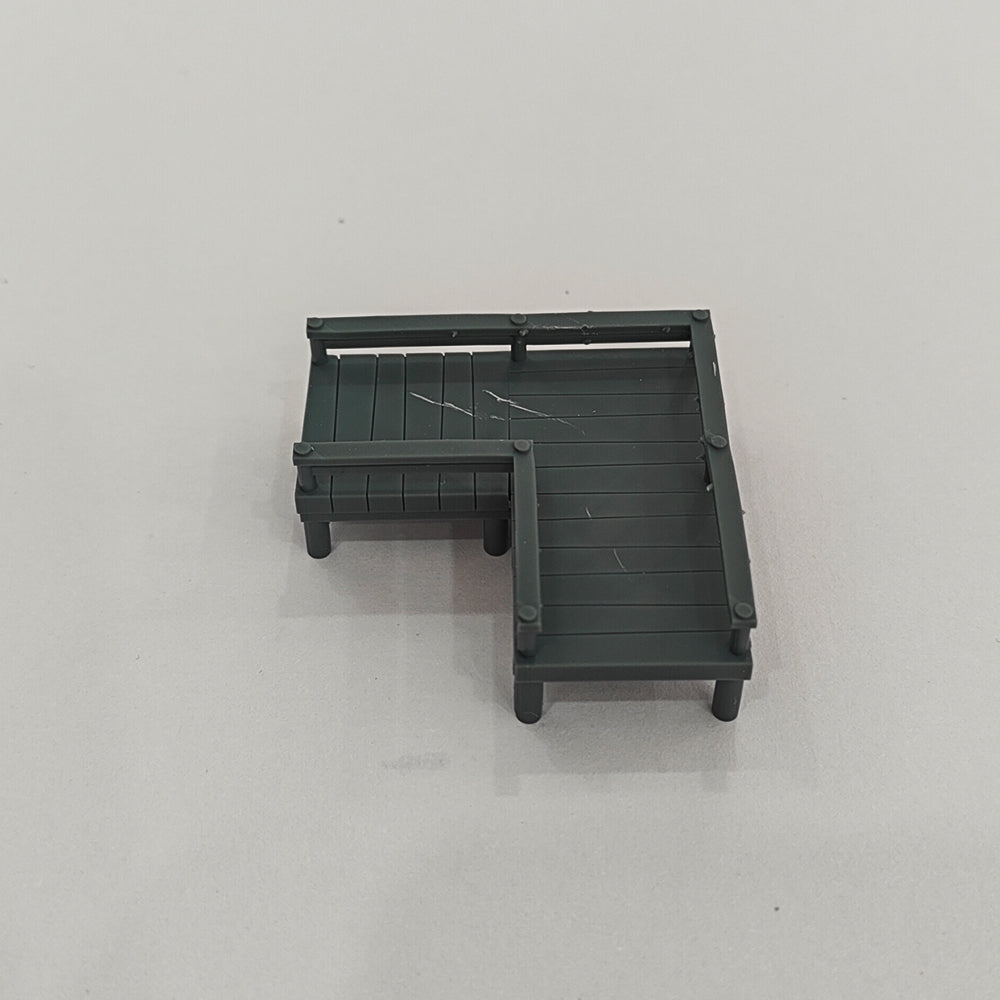 Yao's Studio LYT309 Right Angle Boardwalk 17mm48*48mm HO/OO/Z/N/TT Railroad Miniature Accessory Display Props Secondary image