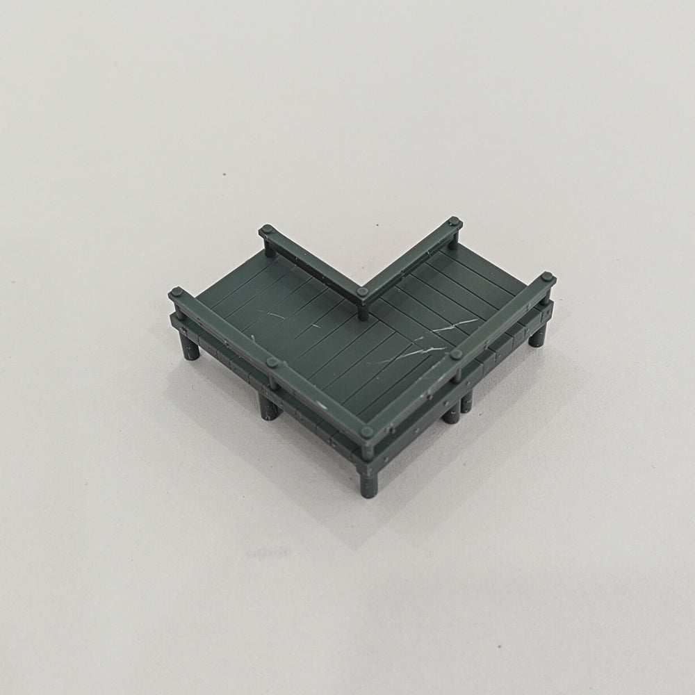 Yao's Studio LYT309 Right Angle Boardwalk 17mm48*48mm HO/OO/Z/N/TT Railroad Miniature Accessory Display Props — detail view 3