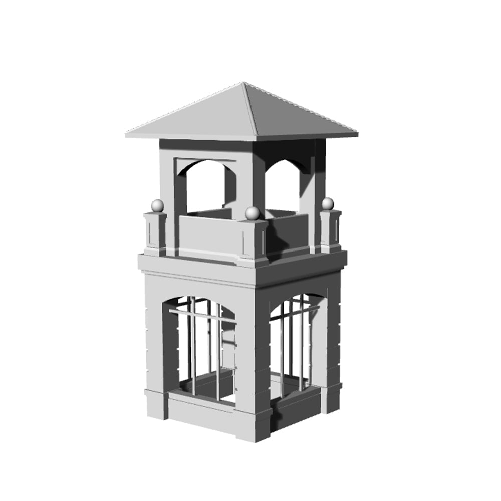 Yao's Studio LYT322 Pavilion HO/OO/Z/N/TT Railroad Miniature Diorama House Building Secondary image