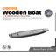 Yao's Studio LYT323 Wooden Boat HO/OO/Z/N/TT Railroad Miniature Accessory Display Props