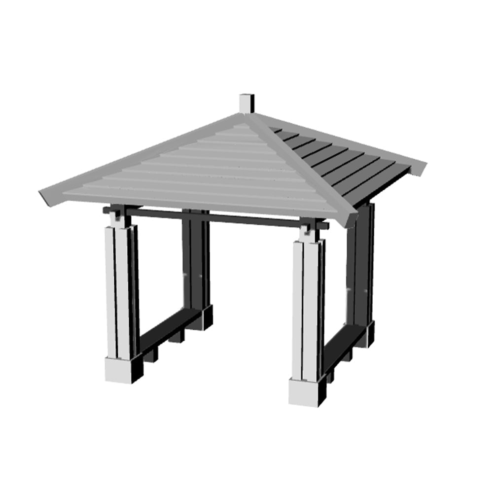 Yao's Studio LYT329 Pavilion HO/OO/Z/N/TT Railroad Miniature Accessory Display Props — detail view 2