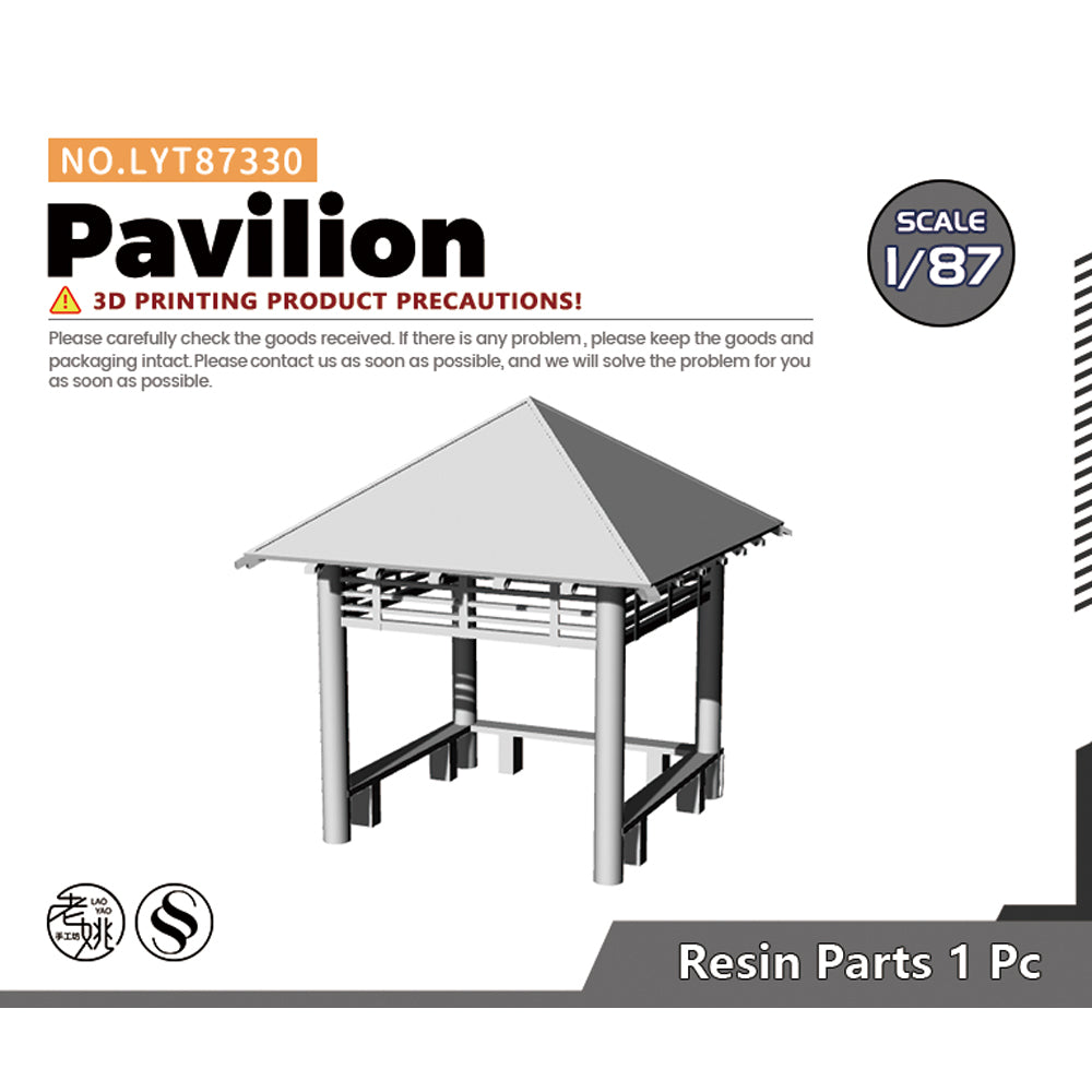 Yao's Studio LYT330 Pavilion HO/OO/Z/N/TT Railroad Miniature Accessory Display Props Main image