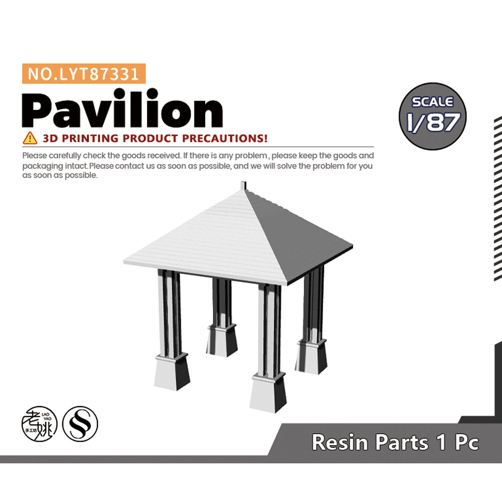 Yao's Studio LYT331 Pavilion HO/OO/Z/N/TT Railroad Miniature Accessory Display Props Main image