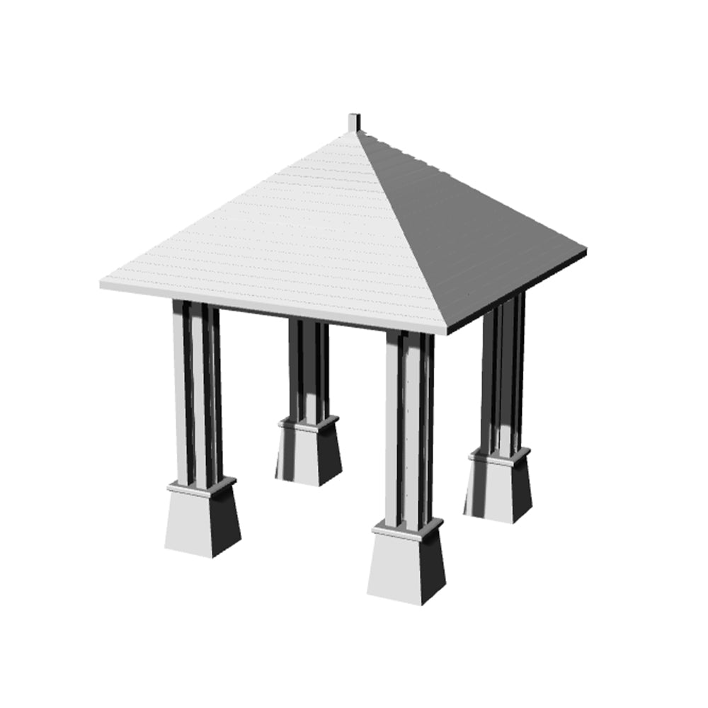 Yao's Studio LYT331 Pavilion HO/OO/Z/N/TT Railroad Miniature Accessory Display Props Secondary image