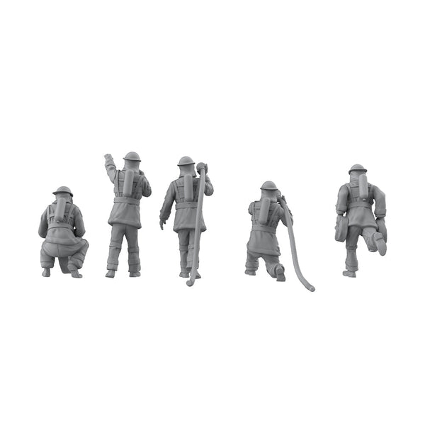 Yao's Studio LYT344 Firefighter Rescue Team HO/OO/Z/N/TT Railroad Miniature Accessory Display Props