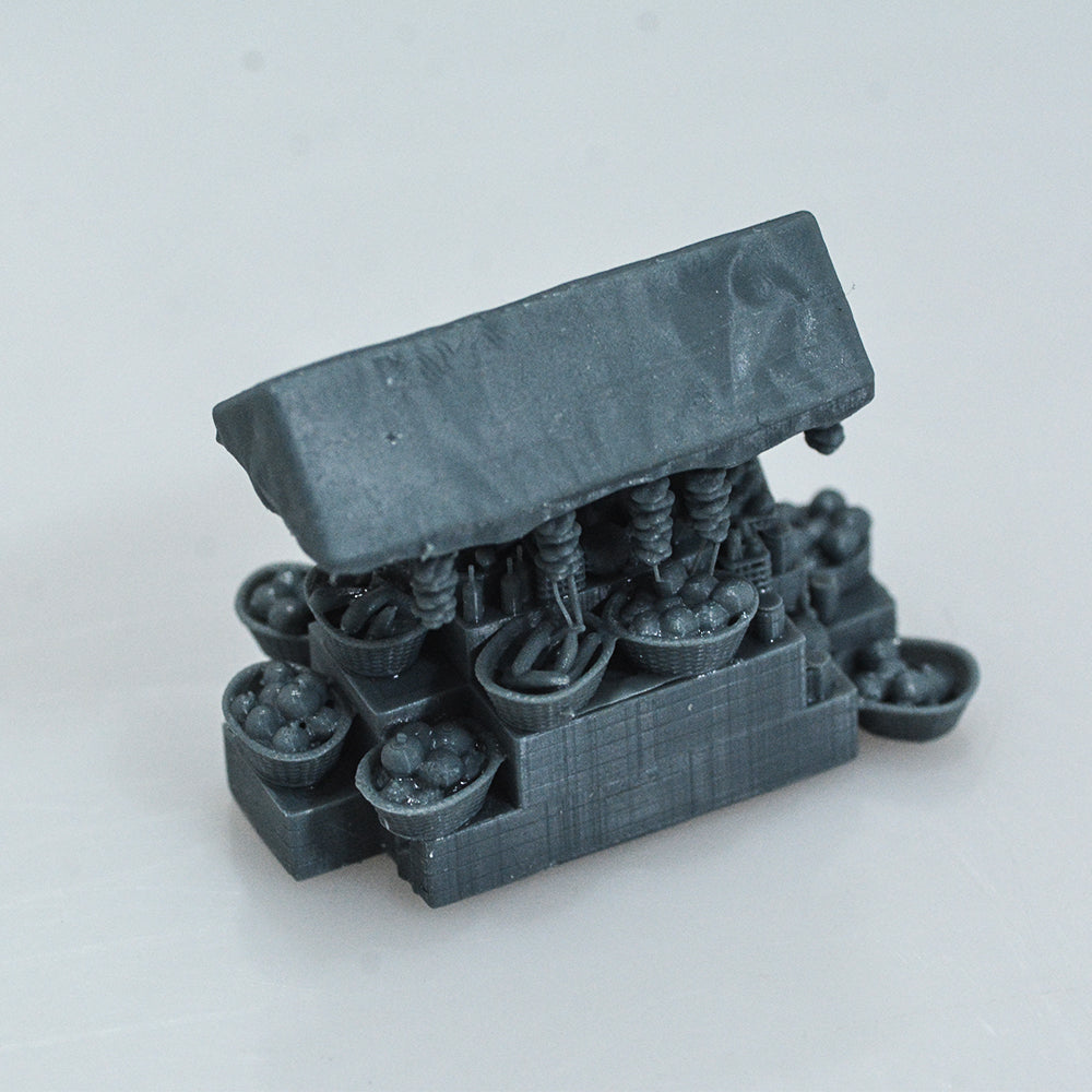 Yao's Studio LYT403 Farmers' Market Vegetable Stall Farm HO/OO/Z/N/TT Railroad Miniature Accessory Display Props — detail view 2