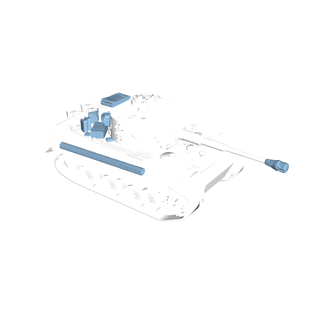 Yao's Studio LYTG006 1/35(48,72,144) Model Upgrade Parts German Tiger Tank Baggage Group — detail view 3