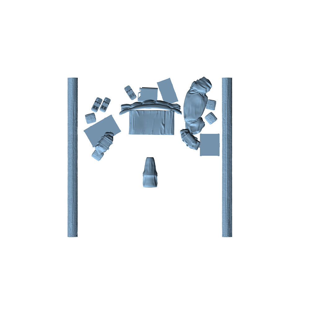 Yao's Studio LYTG006 1/35(48,72,144) Model Upgrade Parts German Tiger Tank Baggage Group — detail view 2