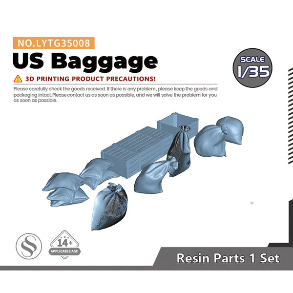 Yao's Studio LYTG008 1/35(48,72,144) Model Upgrade Parts US Tank Baggage