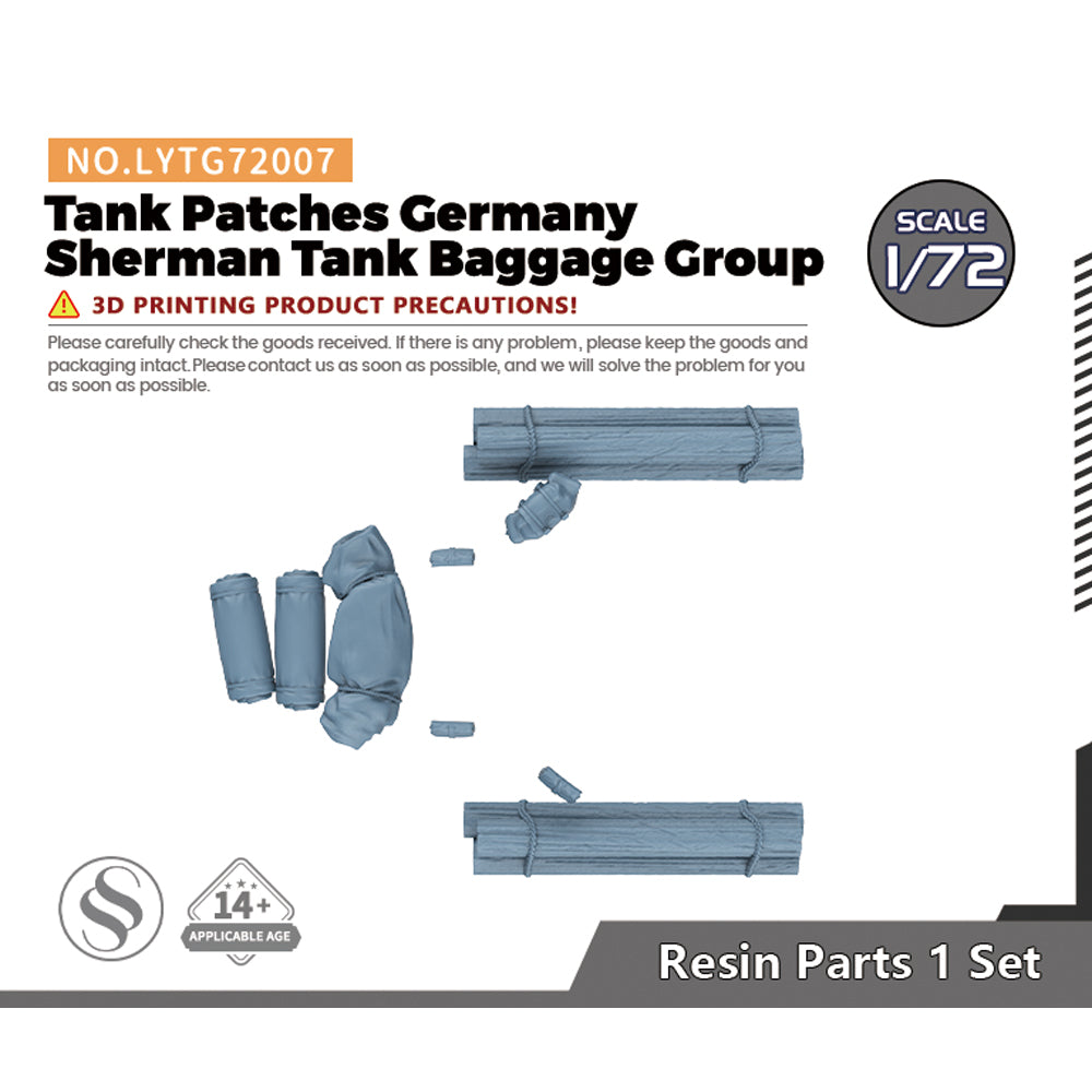 Yao's Studio LYTG007  Tank Patches Germany Sherman Tank Baggage Group — scale model kit