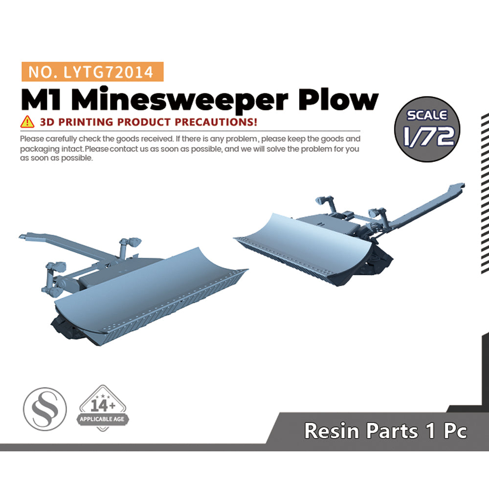Yao's Studio LYTG014 1/35(48,72,144) Model Upgrade Parts US Tank M1 Minesweeper Plow Main image