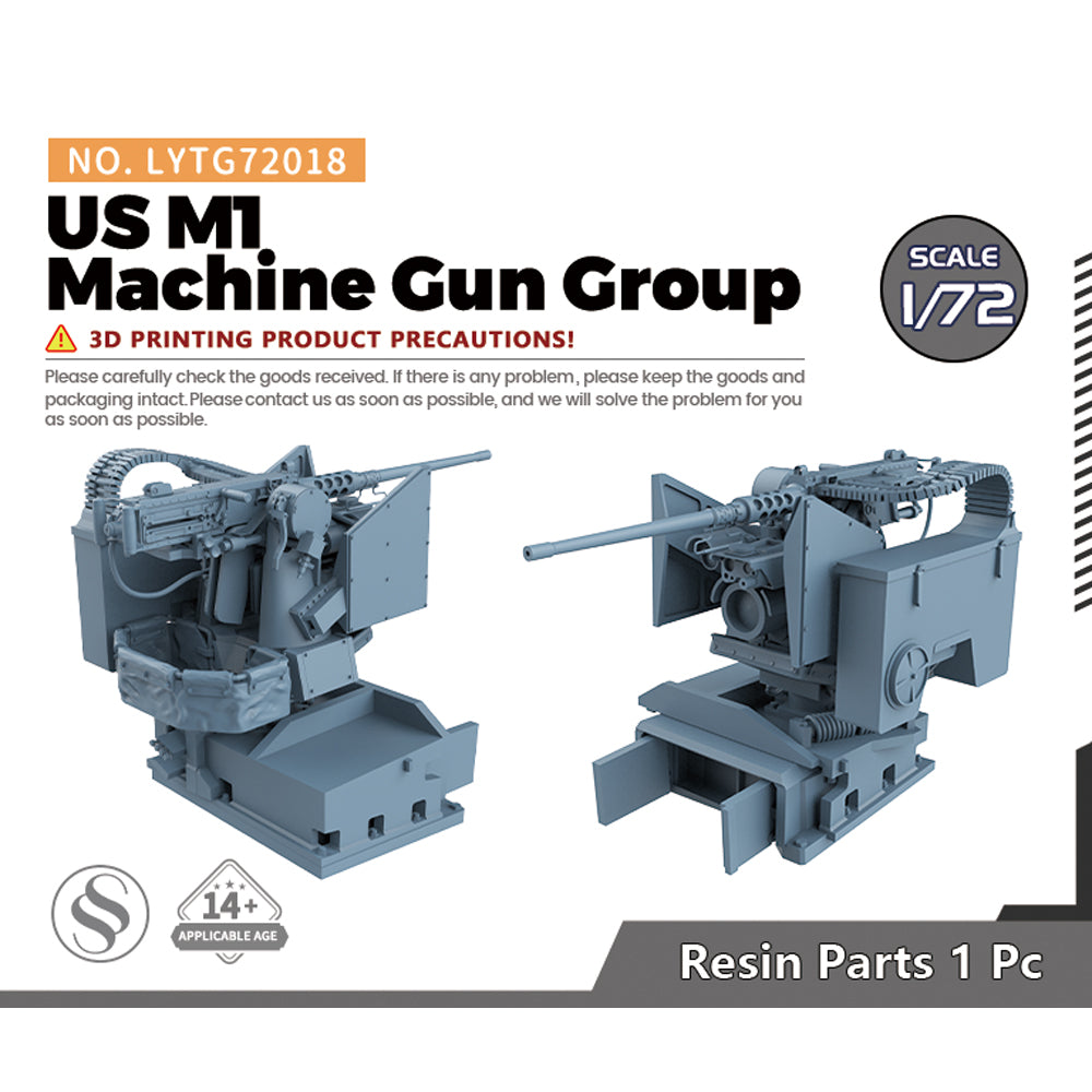 Yao's Studio LYTG018 Model Upgrade Parts 12.7mm M2HB Machine Gun Group for US M1A1 Abrams MBT Main image