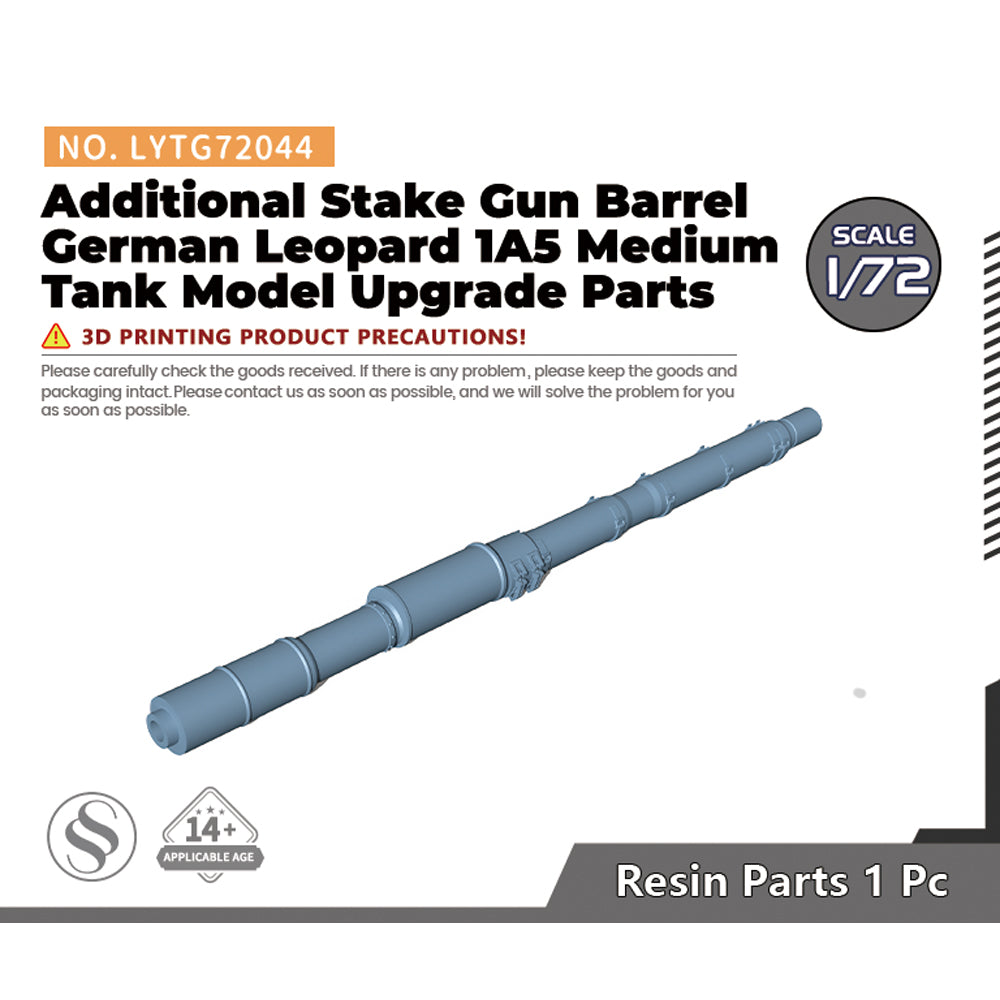 Yao's Studio LYTG72044 1/72 Additional Stake Gun Barrel German Leopard 1A5 Medium Tank Model Upgrade Parts Main image