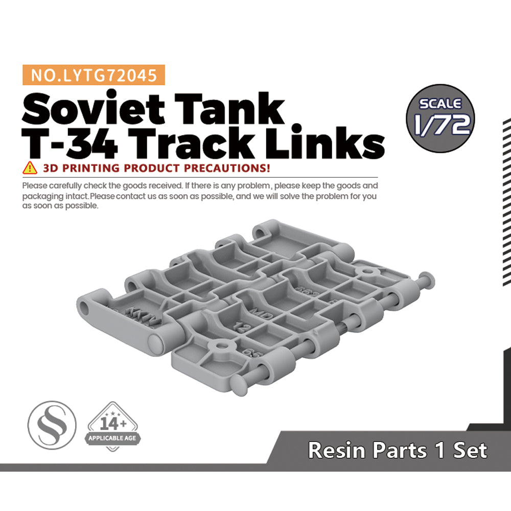 Yao's Studio LYTG045 Model Upgrade Parts Soviet Tank T-34 Track Links Main image