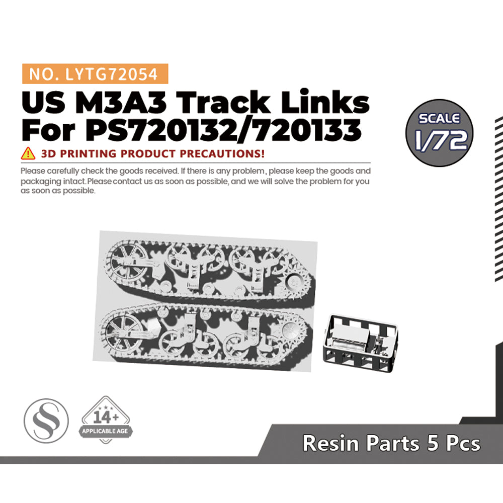 Yao's Studio LYTG054 1/35(48,72,144) Model Upgrade Parts US M3A3 Stuart Track Links Main image