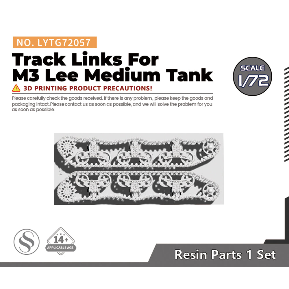 Yao's Studio LYTG057 1/35(48,72,144) Model Upgrade Parts M3 Lee & Grant Track Links — scale model kit
