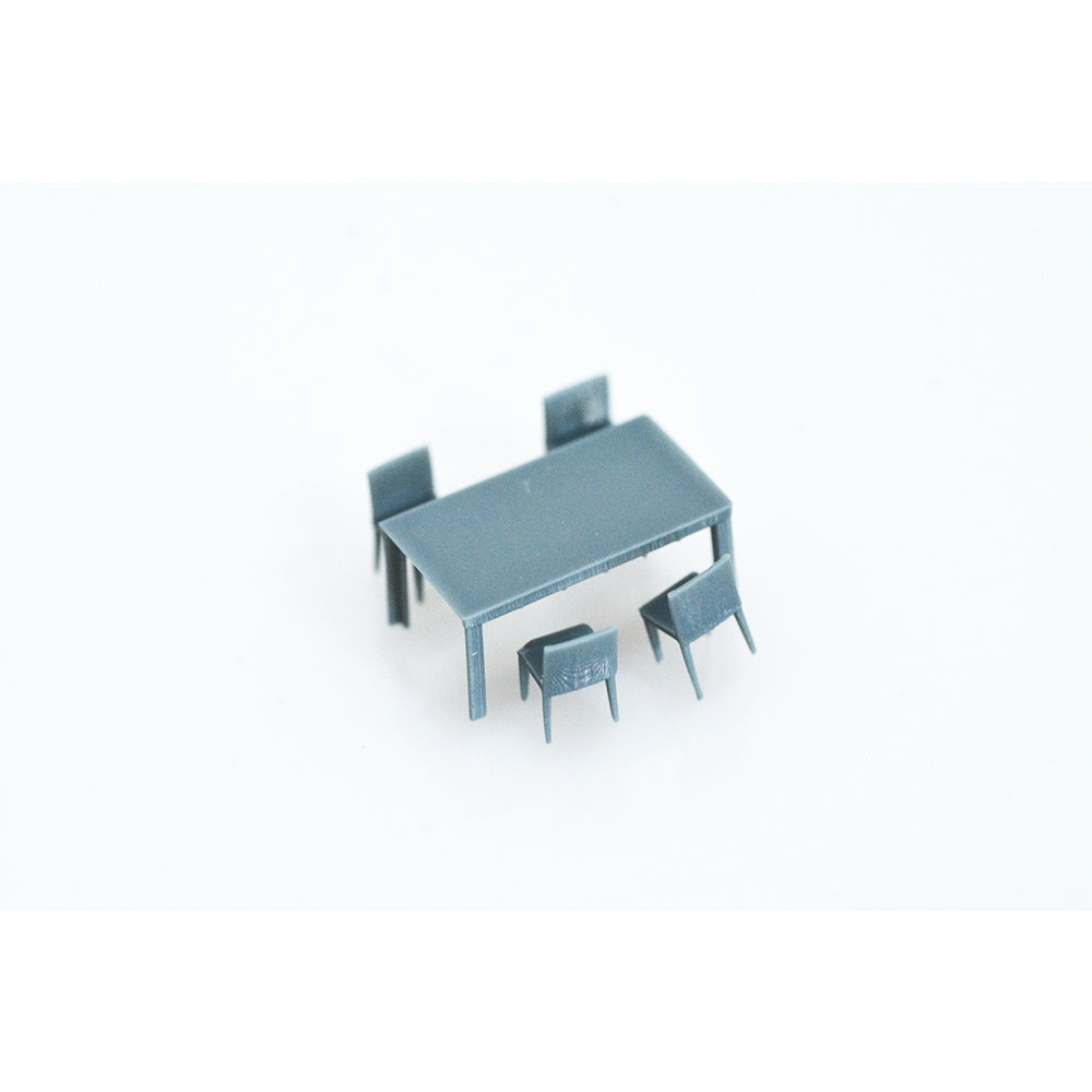 Yao's Studio LYTS003 Miniature Factory Building Military Car Railroad Track Accessory Props Diorama Scenery Five-Piece Dining Set Kitchen Combination — detail view 2