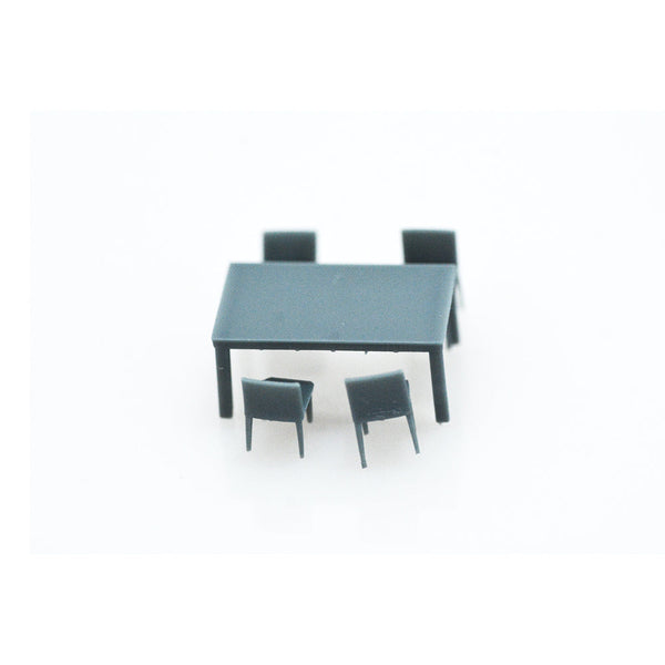 Yao's Studio LYTS003 Miniature Factory Building Military Car Railroad Track Accessory Props Diorama Scenery Five-Piece Dining Set Kitchen Combination