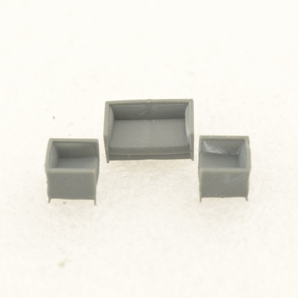 Yao's Studio LYTS008 Miniature Factory Building Military Car Railroad Track Accessory Props Diorama Scenery Office Furniture Business Sofa — detail view 2