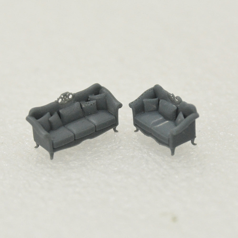 Yao's Studio LYTS011 Miniature Factory Building Military Car Railroad Track Accessory Props Diorama Scenery European Magnificent Style Living Room Sofa Classic French Furniture Main image