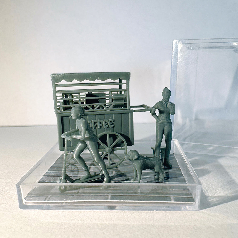 Yao's Studio LYTS016 Miniature Coffee Truck Fair Stall Scene Display Box Secondary image